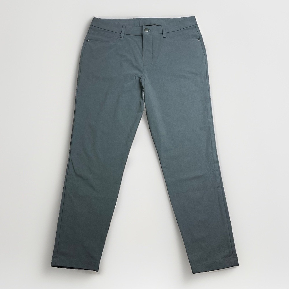 Lululemon ABC 5 Pocket Pant Men 33x30 Gray Slim Fit Chino Warpstreme Stretch